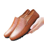 Damen Elegante Mokassins mit handgenähter Verarbeitung und rutschfester Sohle