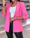 Damen Modischer Blazer mit lässiger Taillierung und schickem Revers R&B