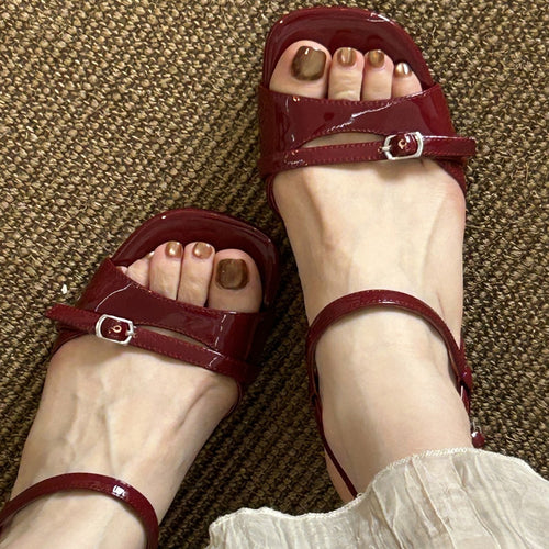 Damen Slingback Sandalen mit verstellbaren Riemchen und komfortablem Fußbett R&B