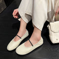 Damen Ballerinas aus hochwertigem, elastischem Material mit modischem Riemen R&B