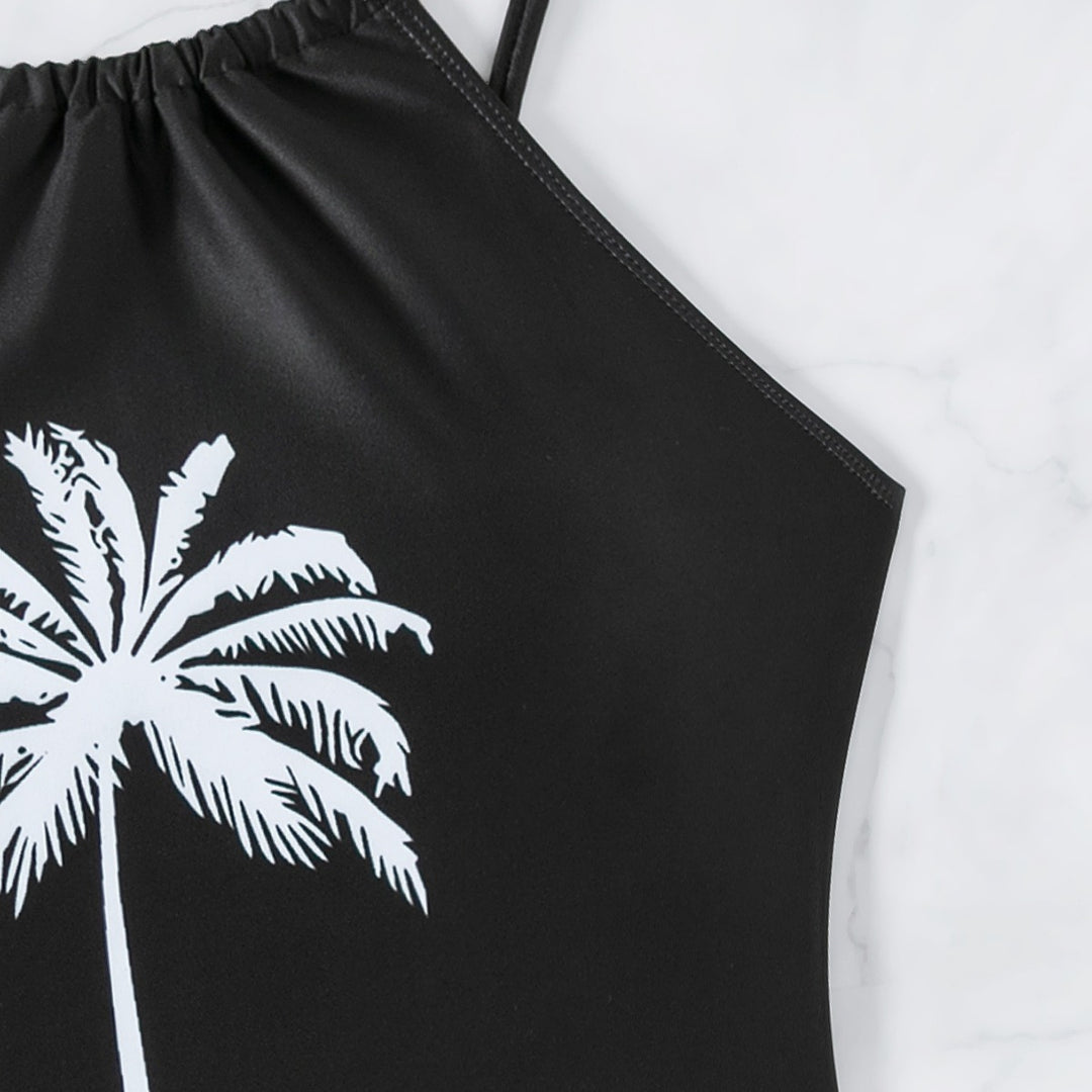 Damen Tankini mit elegantem Palmenmotiv R&B