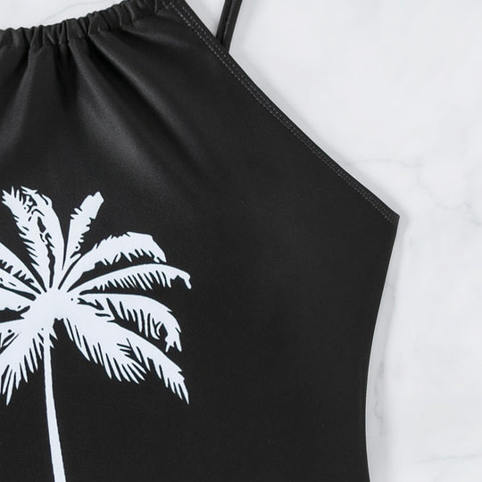 Damen Tankini mit elegantem Palmenmotiv R&B