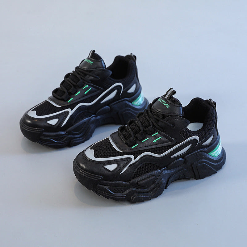 Damen Trendige Chunky Sneakers mit atmungsaktiven Mesh-Einsätzen und dämpfendem Sohlenprofil R&B
