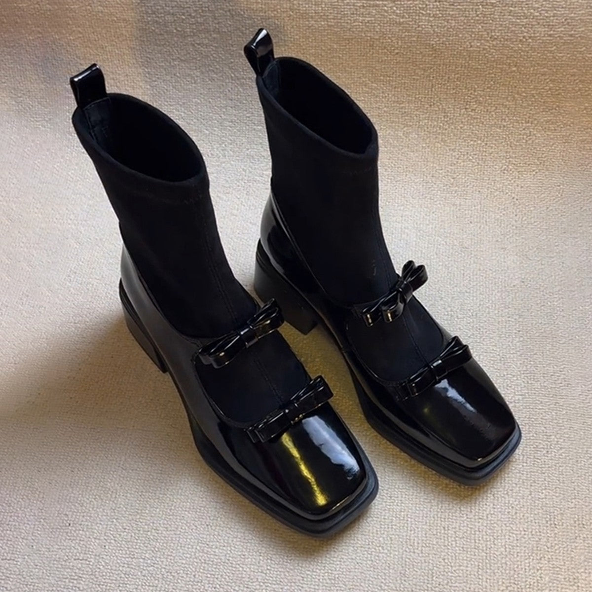 Damen elegante Stiefeletten mit komfortablem Stretchschaft von R&B