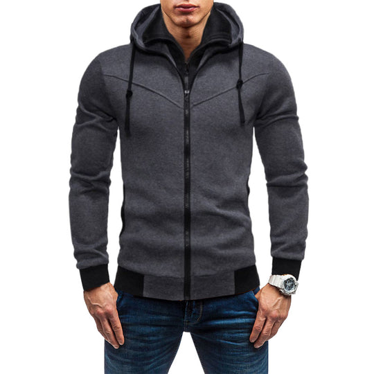 Herren Fleece-Kapuzenjacke mit stylischem Design und praktischen Taschen R&B