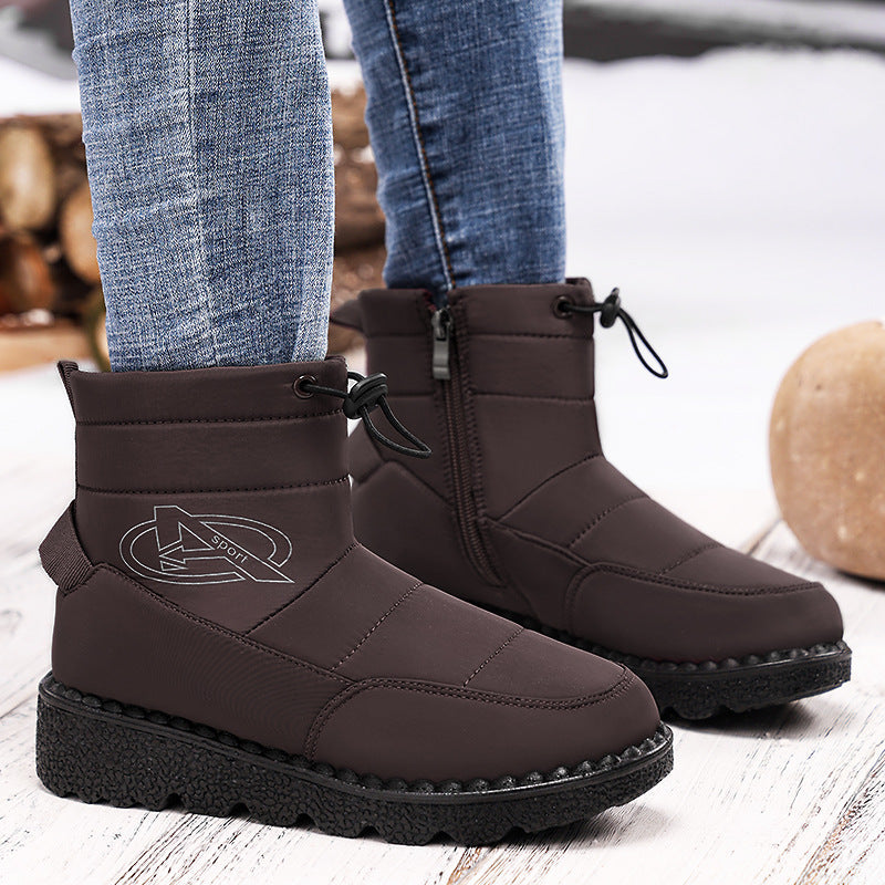 Damen Wärmende Winterboots mit rutschfester Sohle und praktischem Schnürsystem