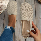 Damen Atmungsaktive Slip-On Ballerinas mit perforiertem Obermaterial R&B