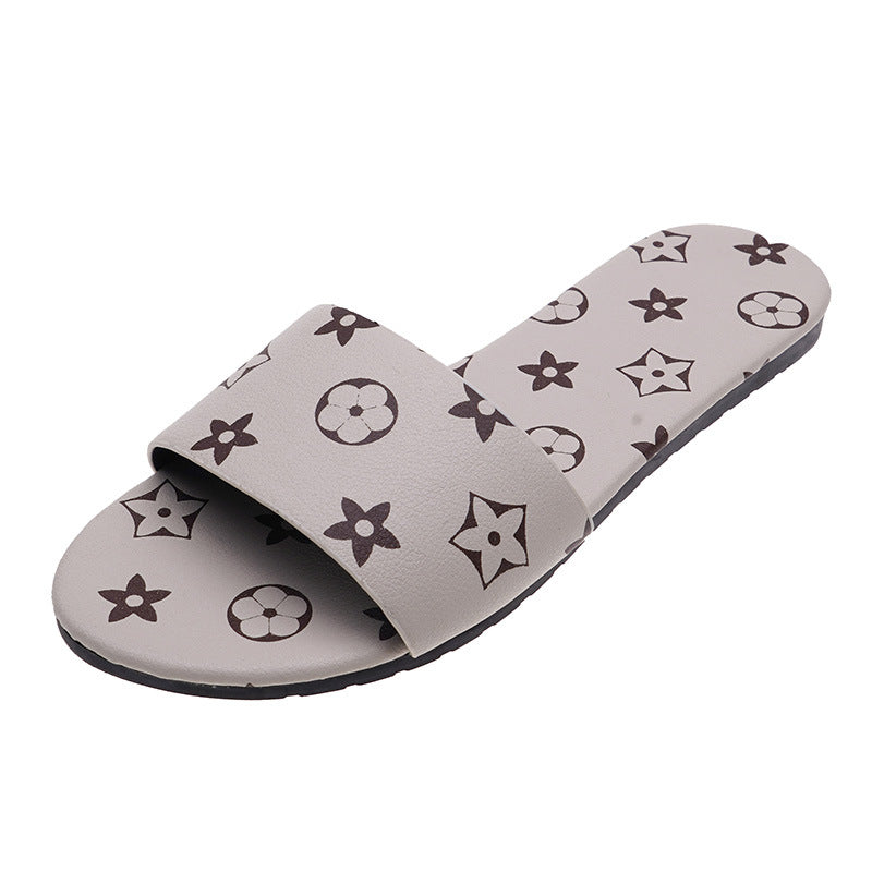 Damen modische Freizeitsandalen mit bequemem Riemen und angesagtem Print R&B