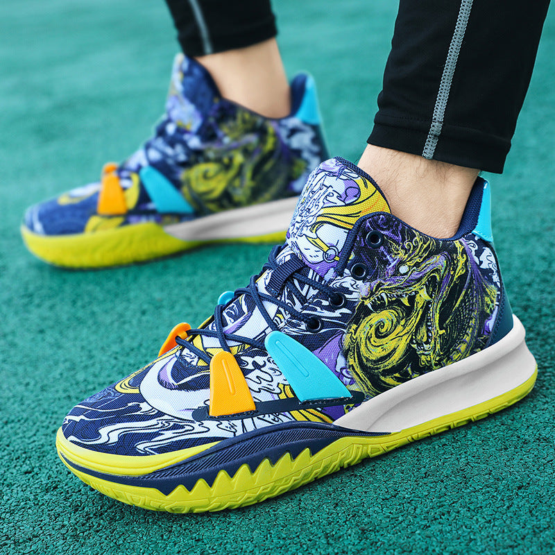 Damen Sportliche Basketball-Sneaker mit innovativem Print R&B
