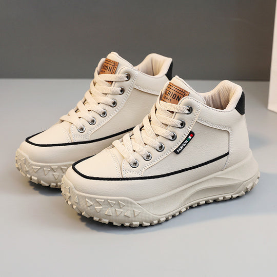 Damen Sportliche High-Top Sneakers mit rutschfester Gummisohle und hohem Tragekomfort R&B