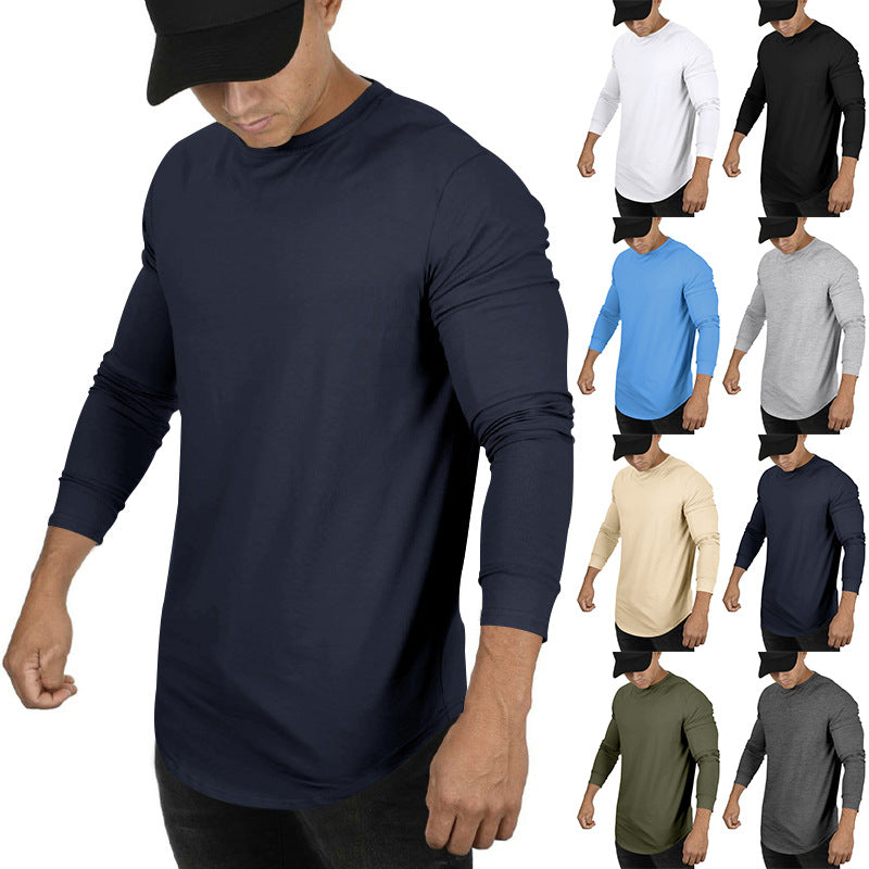 Herren Langarmshirt mit innovativem Schnitt und atmungsaktiver Struktur R&B