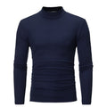 Herren Rollkragen Langarmshirt mit figurbetontem Schnitt und atmungsaktiver Stretch-Qualität R&B