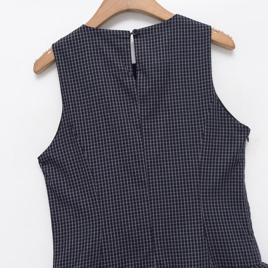 Damen Raffiniertes Sommerkleid mit voluminösem Rüschensaum und elegantem Muster R&B