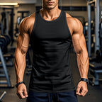 Herren atmungsaktives Fitness Tanktop mit Racerback-Schnitt R&B