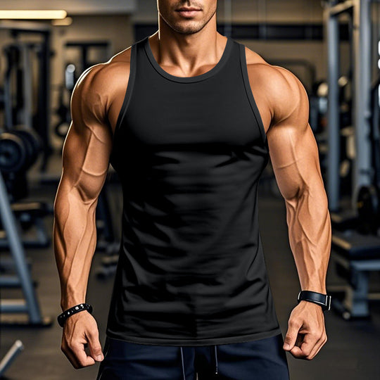 Herren atmungsaktives Fitness Tanktop mit Racerback-Schnitt R&B