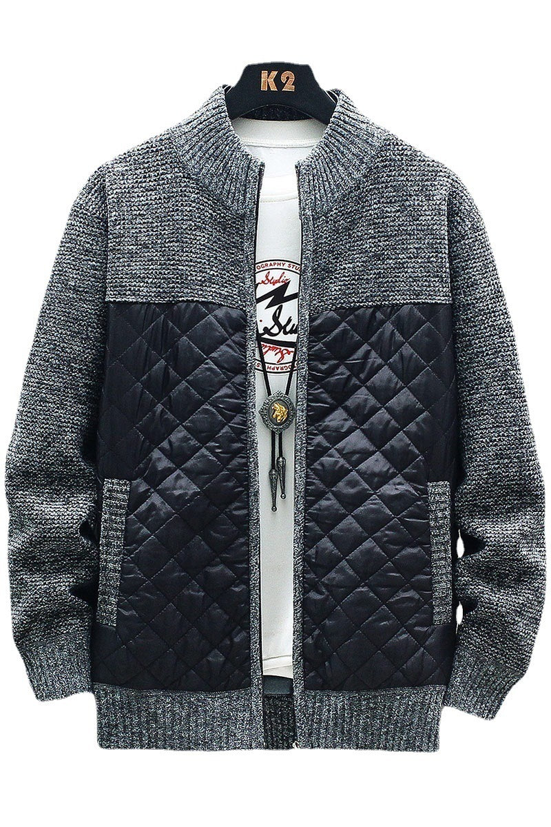 Herren gesteppte Freizeitjacke mit strukturiertem Obermaterial R&B