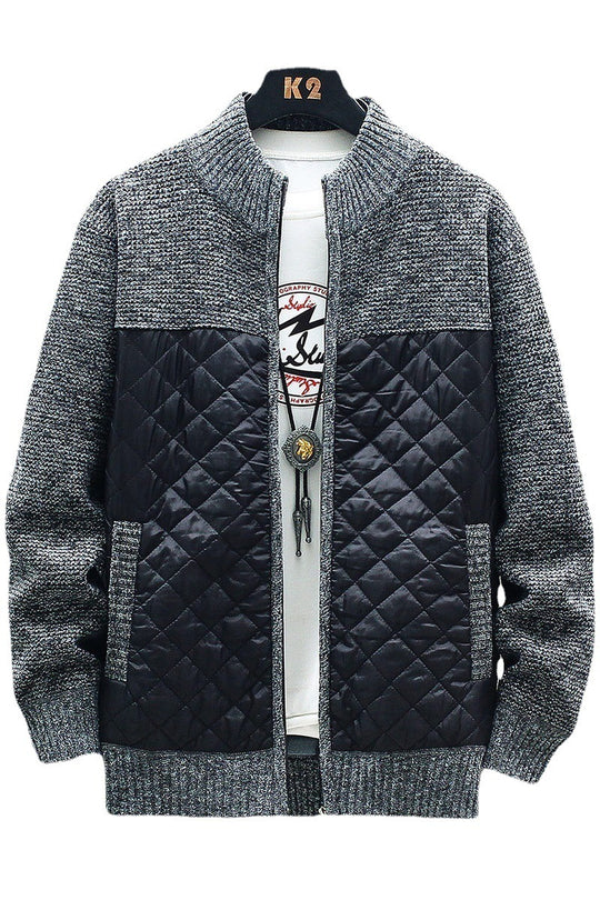 Herren gesteppte Freizeitjacke mit strukturiertem Obermaterial R&B