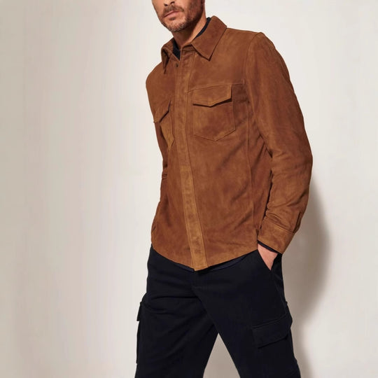 Herren hochwertige Vegan lederjacke im klassischen Design R&B