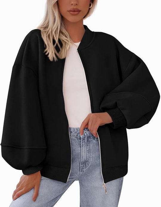 Damen modische Oversized-Jacke R&B