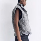 Damen Weste mit Steppdesign R&B