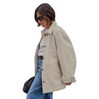 Damen Oversized Utility-Jacke R&B