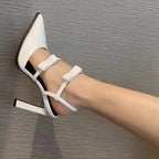 Damen elegante Slingback-Pumps mit hohem Absatz R&B