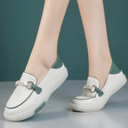 Damen Bequeme Slip-On Schuhe mit modischem Dekor und rutschfester Sohle R&B
