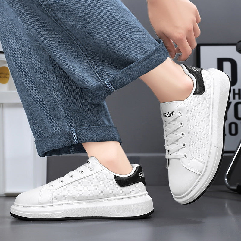 Damen Komfortable Sneaker mit schickem Karomuster und flexibler Laufsohle