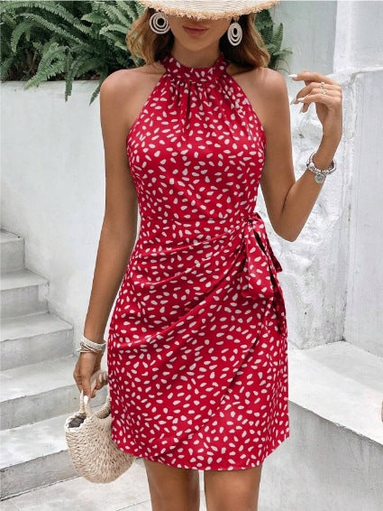 Damen Wickelkleid mit Bindedetail R&B