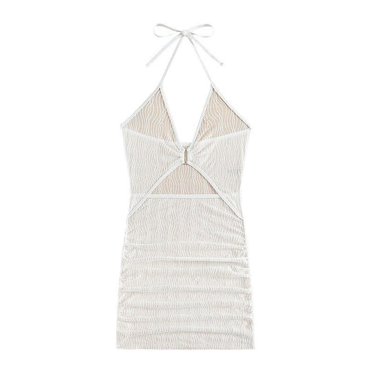 Damen Kleid mit aufregenden Cut-Outs und verspielten Rüschen R&B