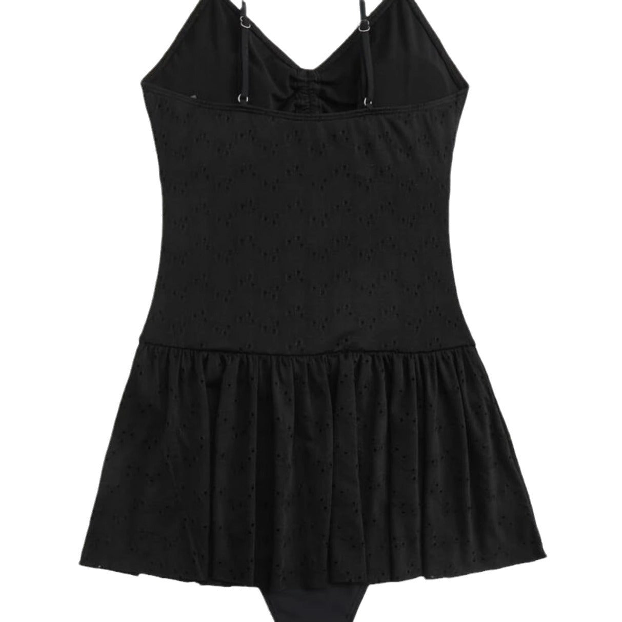 Damen Strandkleid mit verspieltem Schnitt und dekorativem Ausschnitt R&B