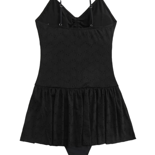 Damen Strandkleid mit verspieltem Schnitt und dekorativem Ausschnitt R&B
