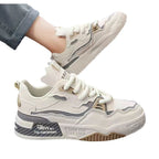 Damen Chunky Sneakers mit innovativem mehrfarbigem Design und atmungsaktiven Materialien