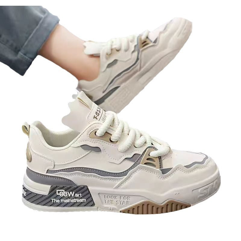Damen Chunky Sneakers mit innovativem mehrfarbigem Design und atmungsaktiven Materialien