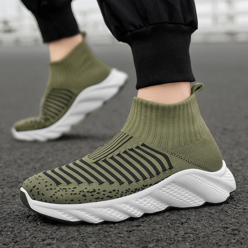 Damen Strick-Sneaker mit rutschfester Sohle und atmungsaktivem Obermaterial