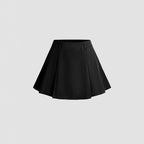 Damen Plissierter Minirock mit angedeutetem Bund R&B