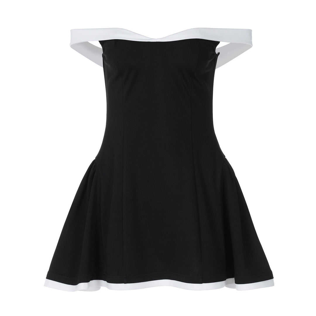 Damen Off-Shoulder Kleid R&B
