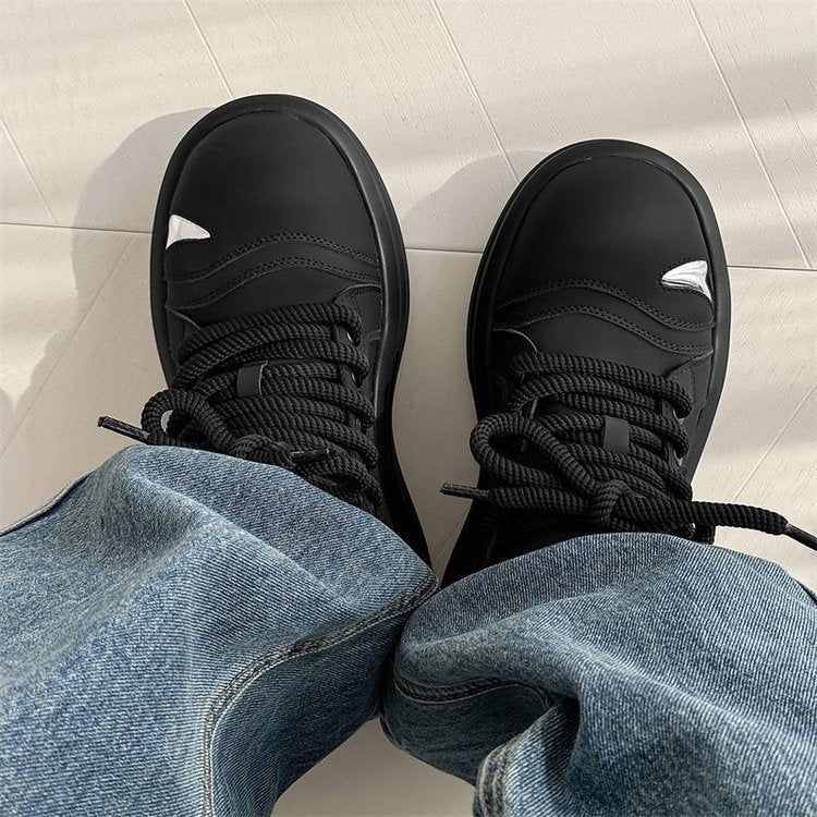 Damen Modische Sneakers mit dicker Sohle und dekorativen Applikationen R&B