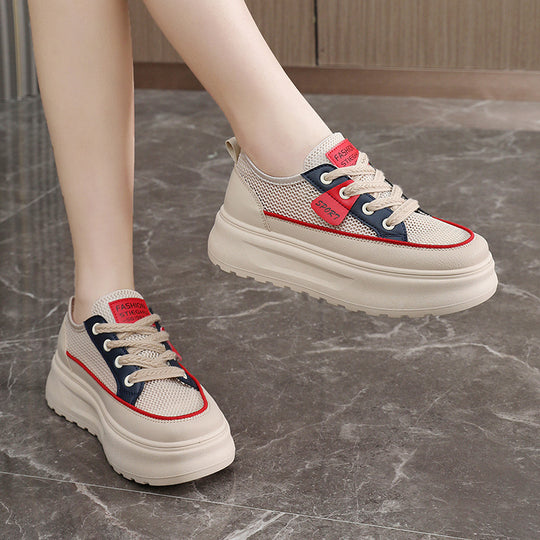 Damen Sportliche Chunky Sneakers mit atmungsaktivem Obermaterial und dämpfender Sohle R&B