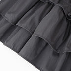 Damen Langarmkleid mit Rüschensaum R&B