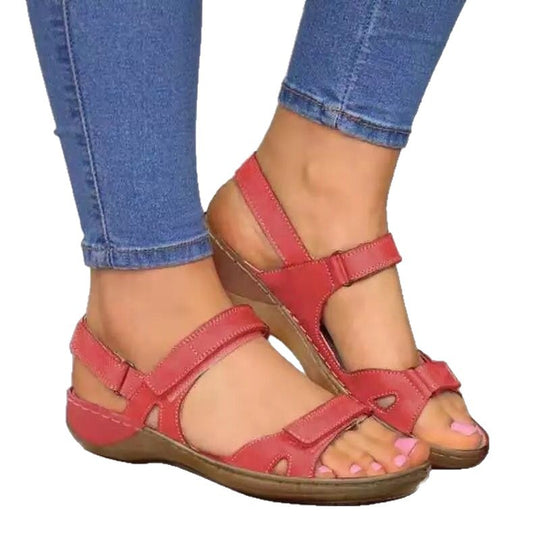 Damen Komfortable Sandalen mit verstellbaren Riemen und anatomischem Fußbett R&B