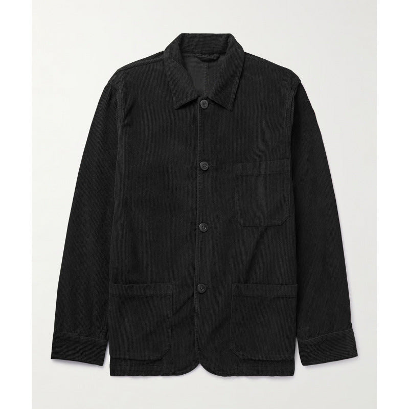 Damen lässige Cordjacke mit praktischen Taschen R&B