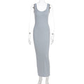 Damen Figurbetontes Maxikleid aus hochwertigem Jerseystoff R&B