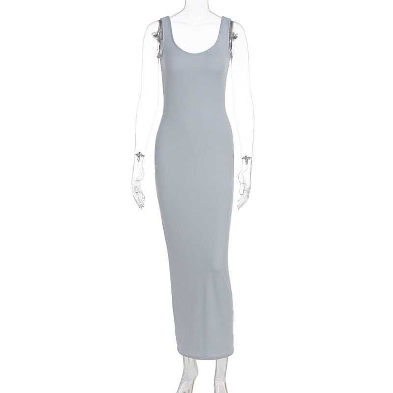 Damen Figurbetontes Maxikleid aus hochwertigem Jerseystoff R&B