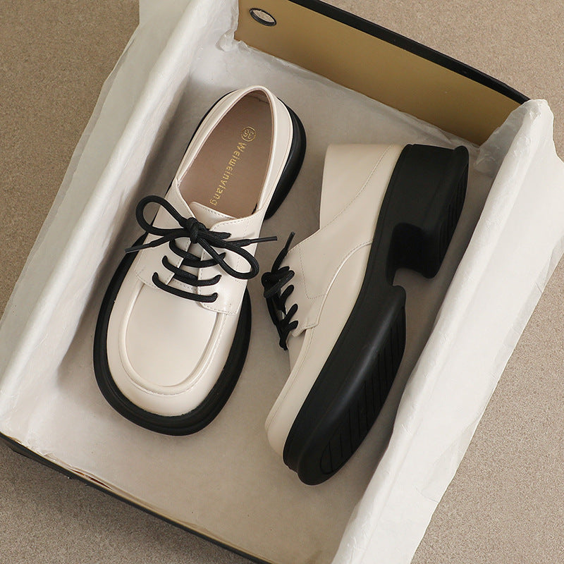 Damen modische Schnürschuhe mit urbanem Stil und komfortabler Profilsohle