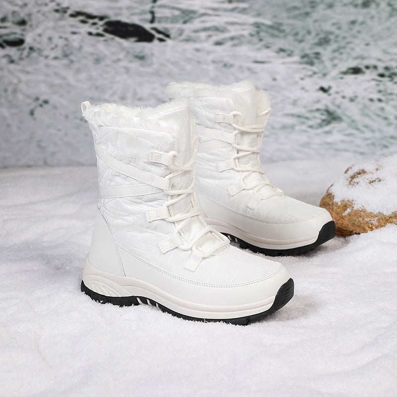 Damen Winterstiefel mit isoliertem Futter und rutschfester Sohle R&B