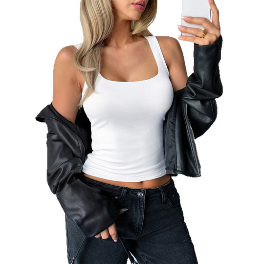 Damen Elegantes Top mit quadratischem Ausschnitt und figurfreundlichem Schnitt R&B