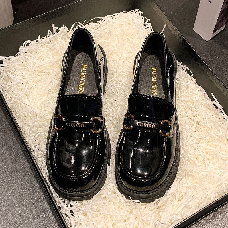 Damen Klassische Loafer mit modischer Schnallenverzierung R&B