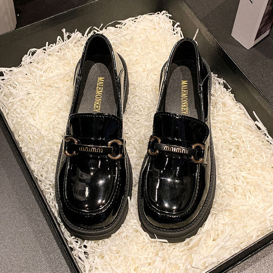 Damen Klassische Loafer mit modischer Schnallenverzierung R&B