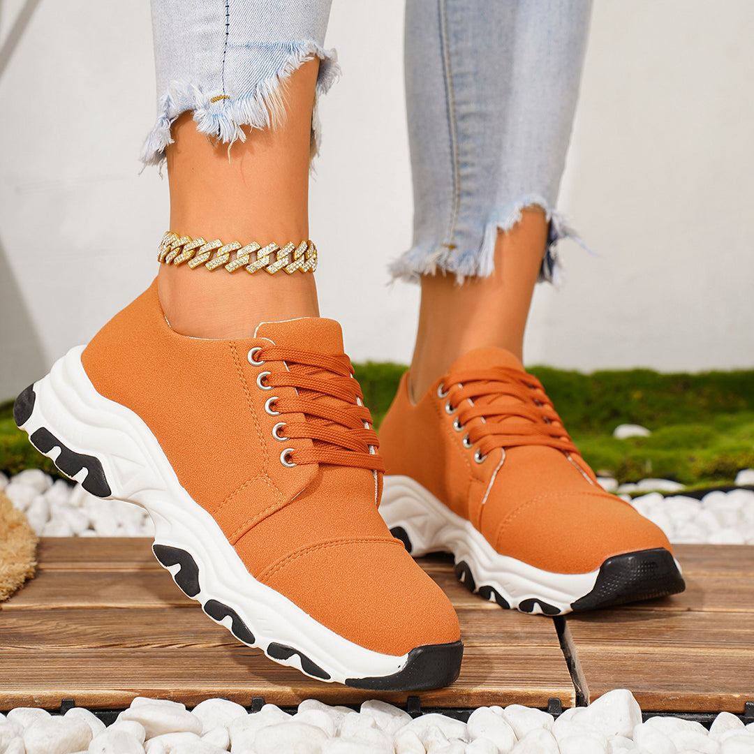 Damen sportliche Sneakers mit dynamischem Profil und atmungsaktivem Obermaterial R&B